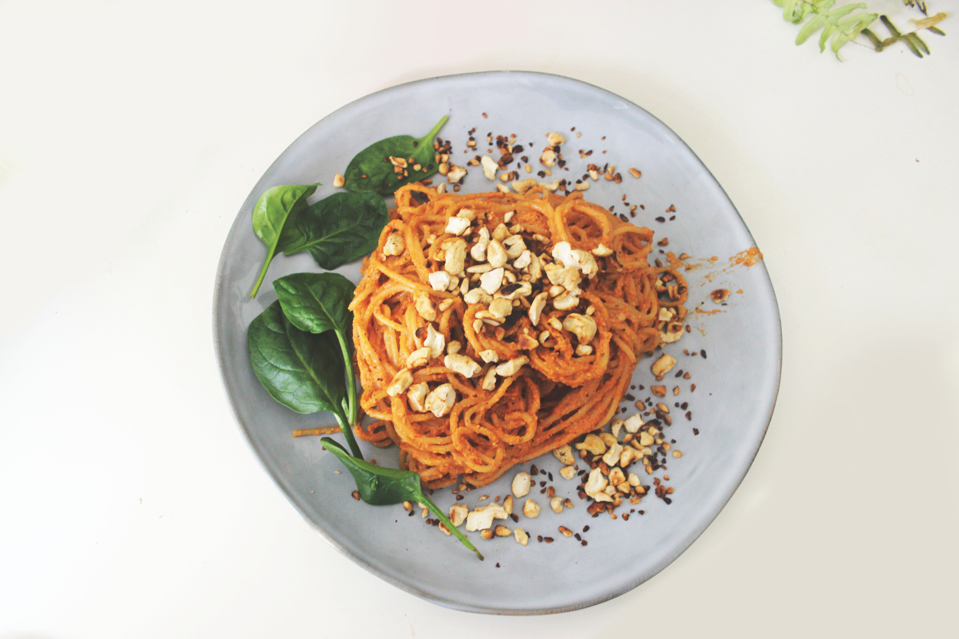 Baked Pepper Cashew Pasta Lazy Broke Vegan